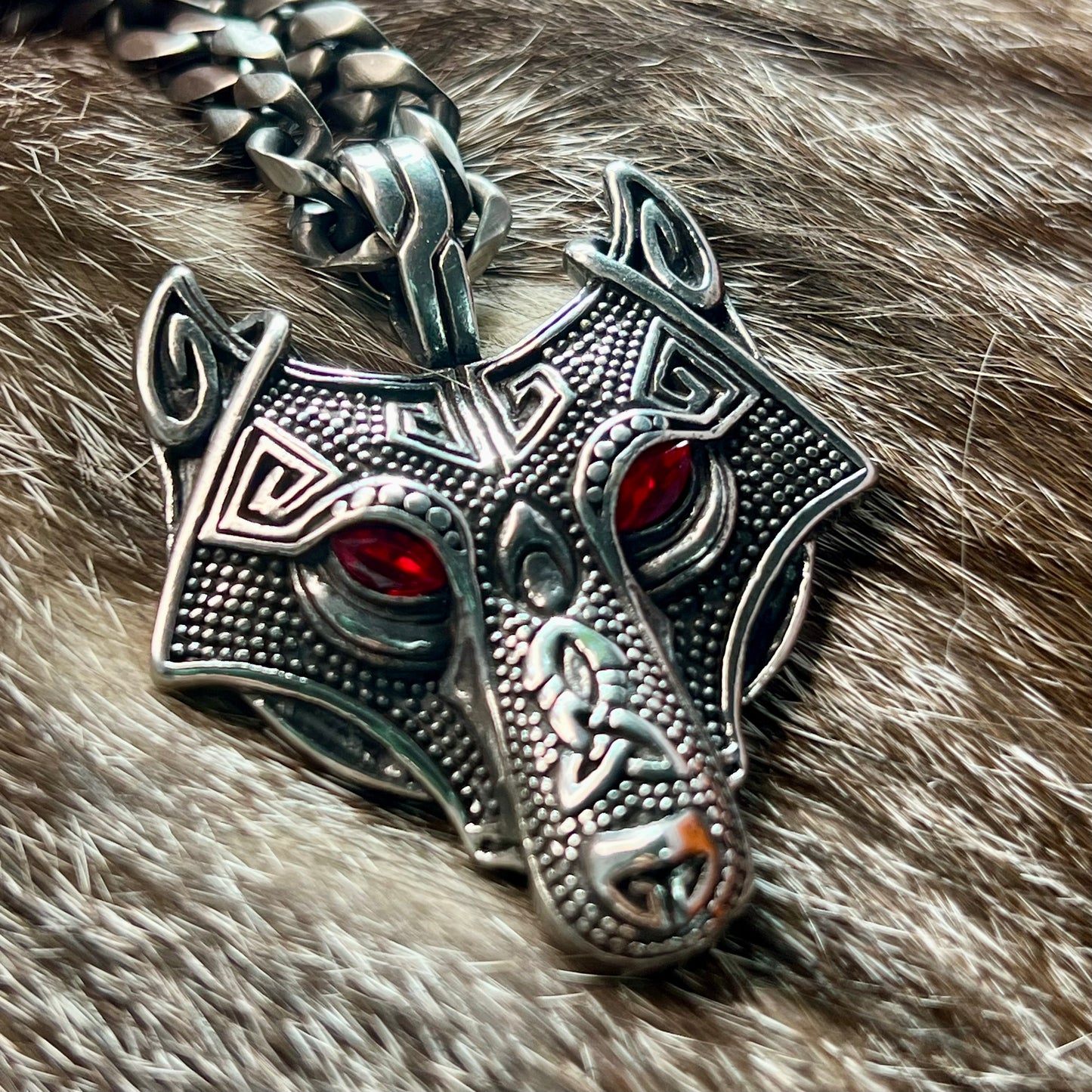 WOLF FENRIR in Acciaio Inox Massiccio - Eldra Milano