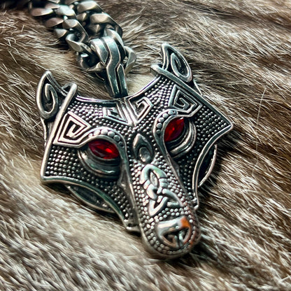 WOLF FENRIR in Acciaio Inox Massiccio - Eldra Milano