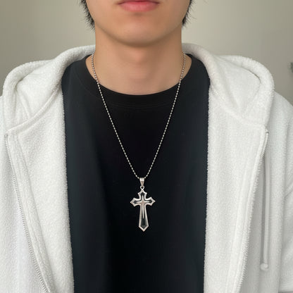 Collana BOLD CROSS Bicolor | Eldra Milano