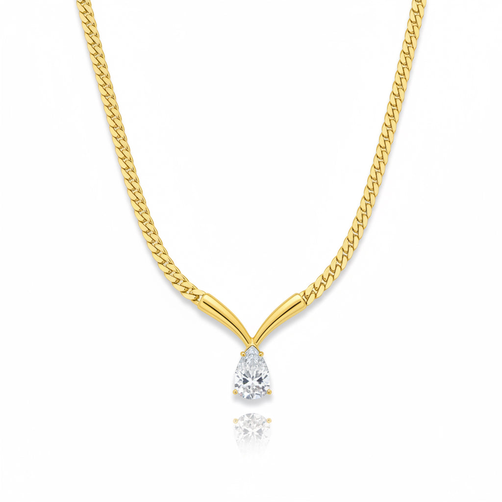 Collana goccia di luce snake