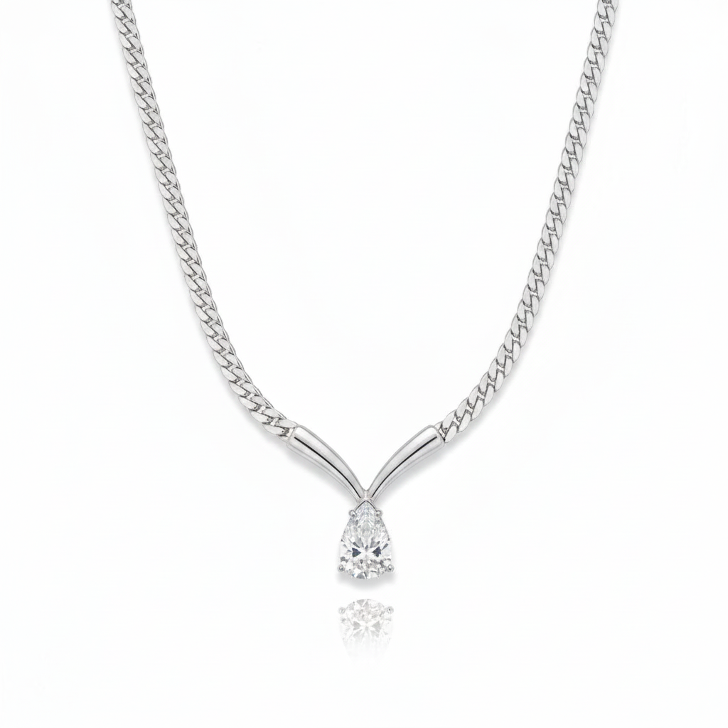 Collana goccia di luce snake