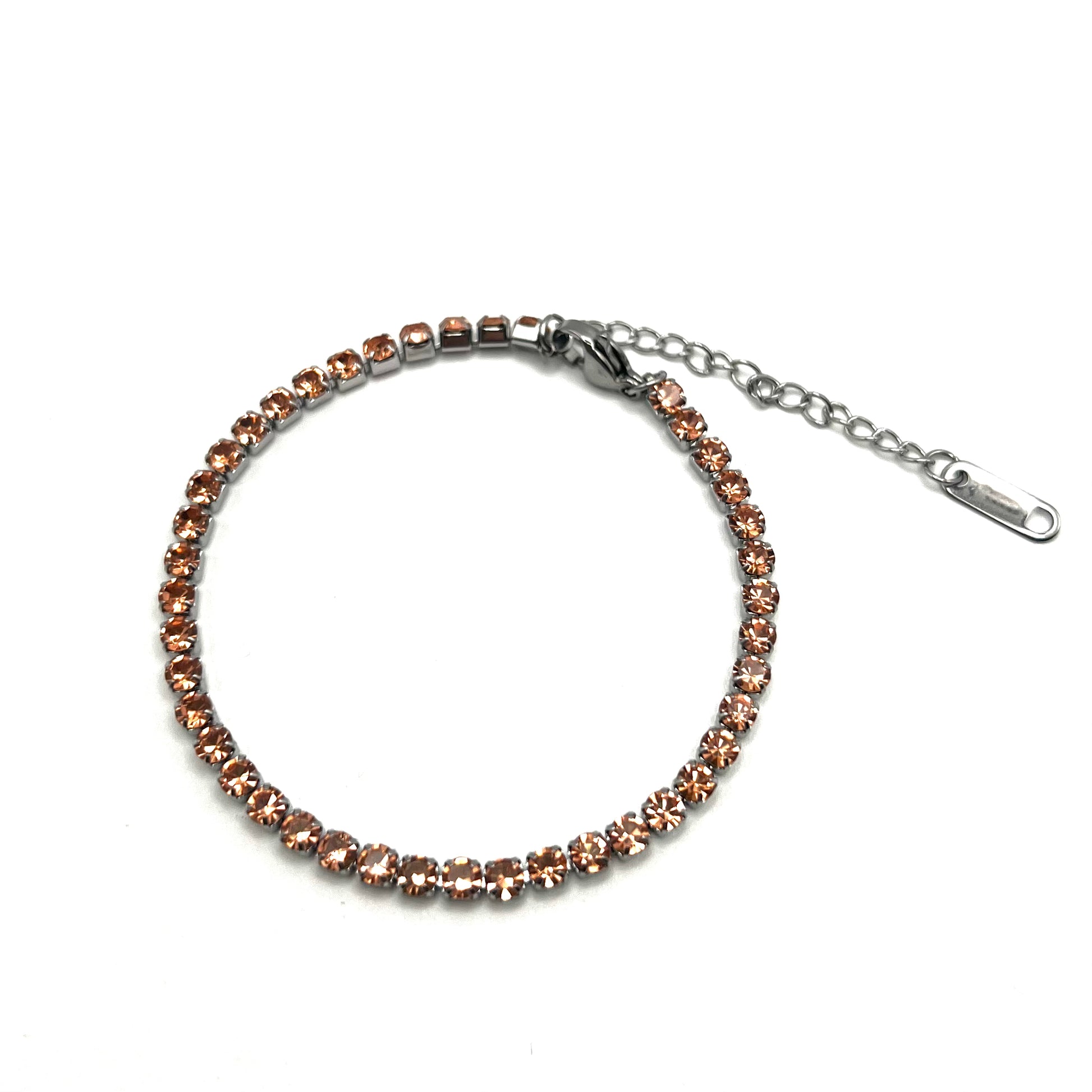 RAINBOW TENNIS – Bracciale Donna con Zirconi Colorati da 3 mm – Eldra Milano