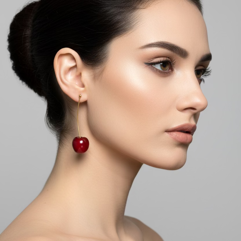 SET CHERRY POP | Combo Personalizzabile Collana e Orecchini in Acciaio Inox – Eldra Milano