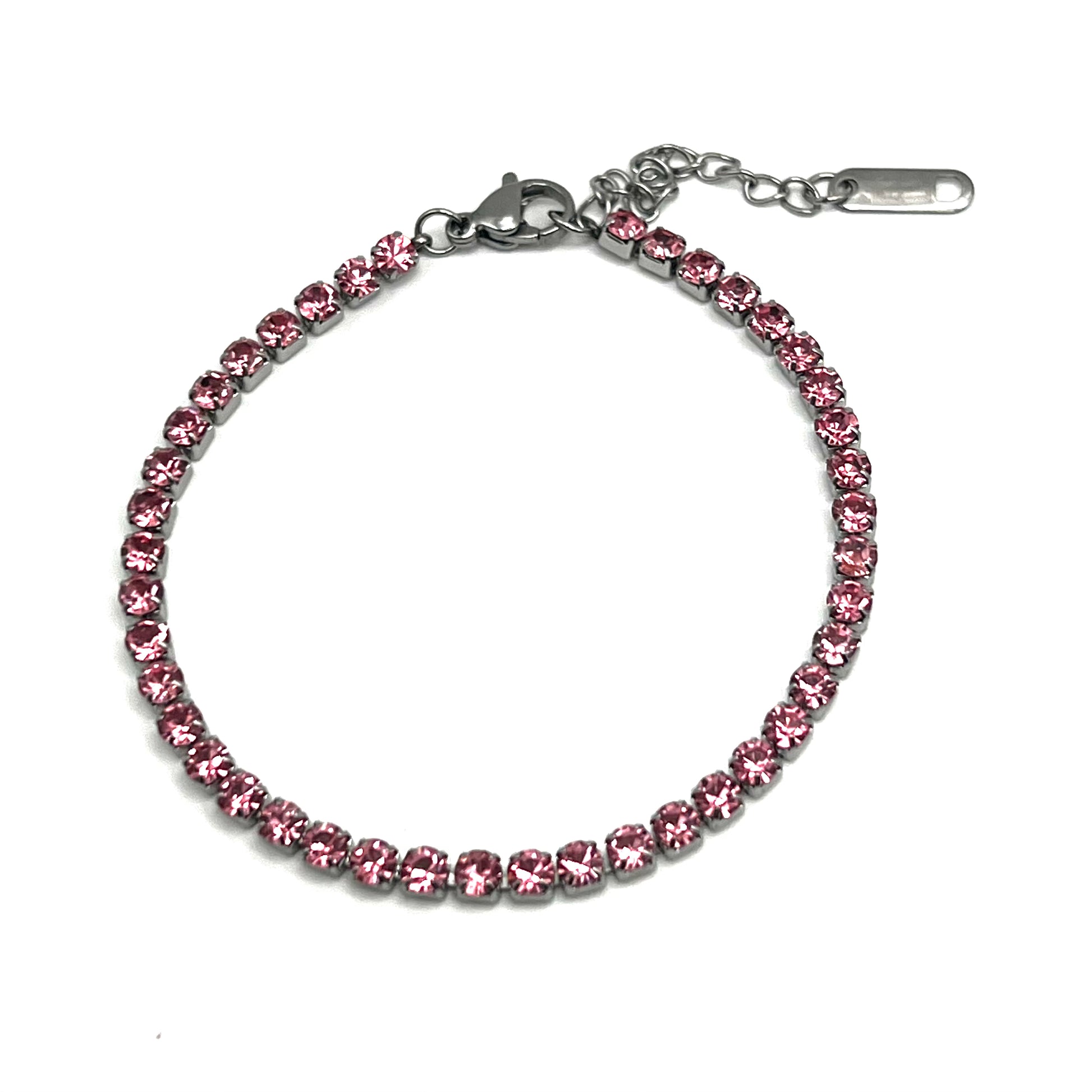 RAINBOW TENNIS – Bracciale Donna con Zirconi Colorati da 3 mm – Eldra Milano