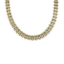 Collana Brick Gold – Girocollo Slim a Maglia Mattoncino in Acciaio Inox Oro | Eldra Milano