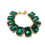Bracciale OCEAN GLAM – Bracciale in Acciaio Inox Oro con Maxi Pietre Rettangolari | Eldra Milano