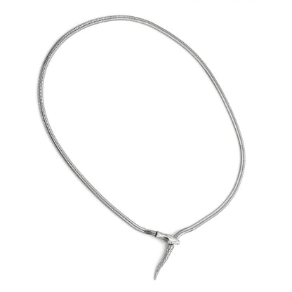 SNAKE FLOW – Collana Serpente Regolabile in Acciaio Inossidabile – Eldra Milano