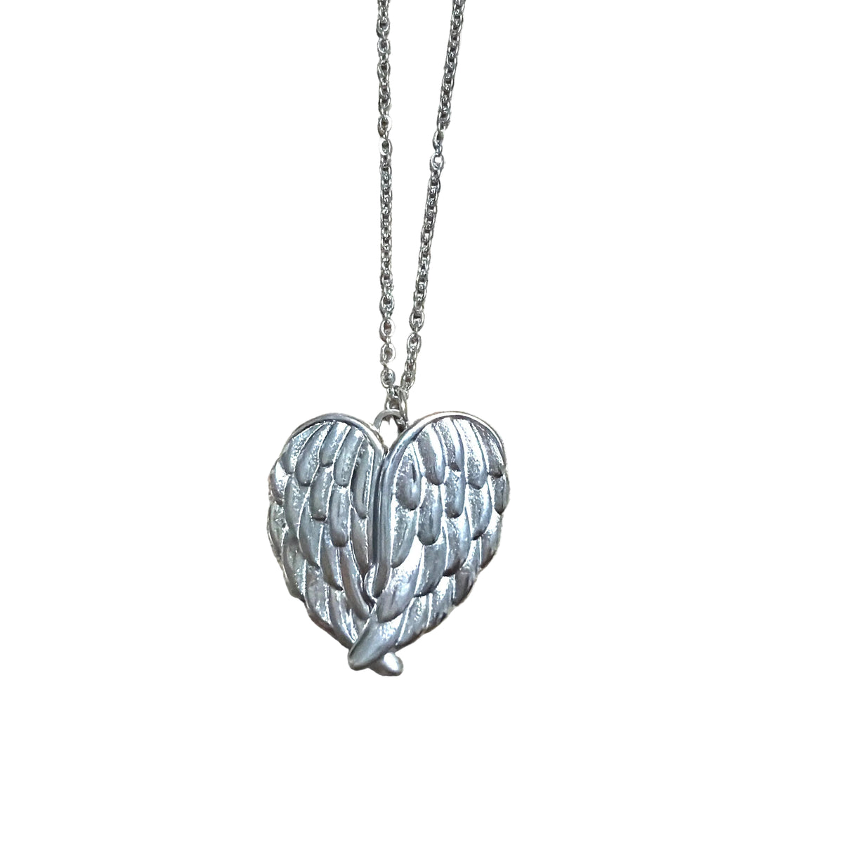 Collana ali da incidere cuore con ali