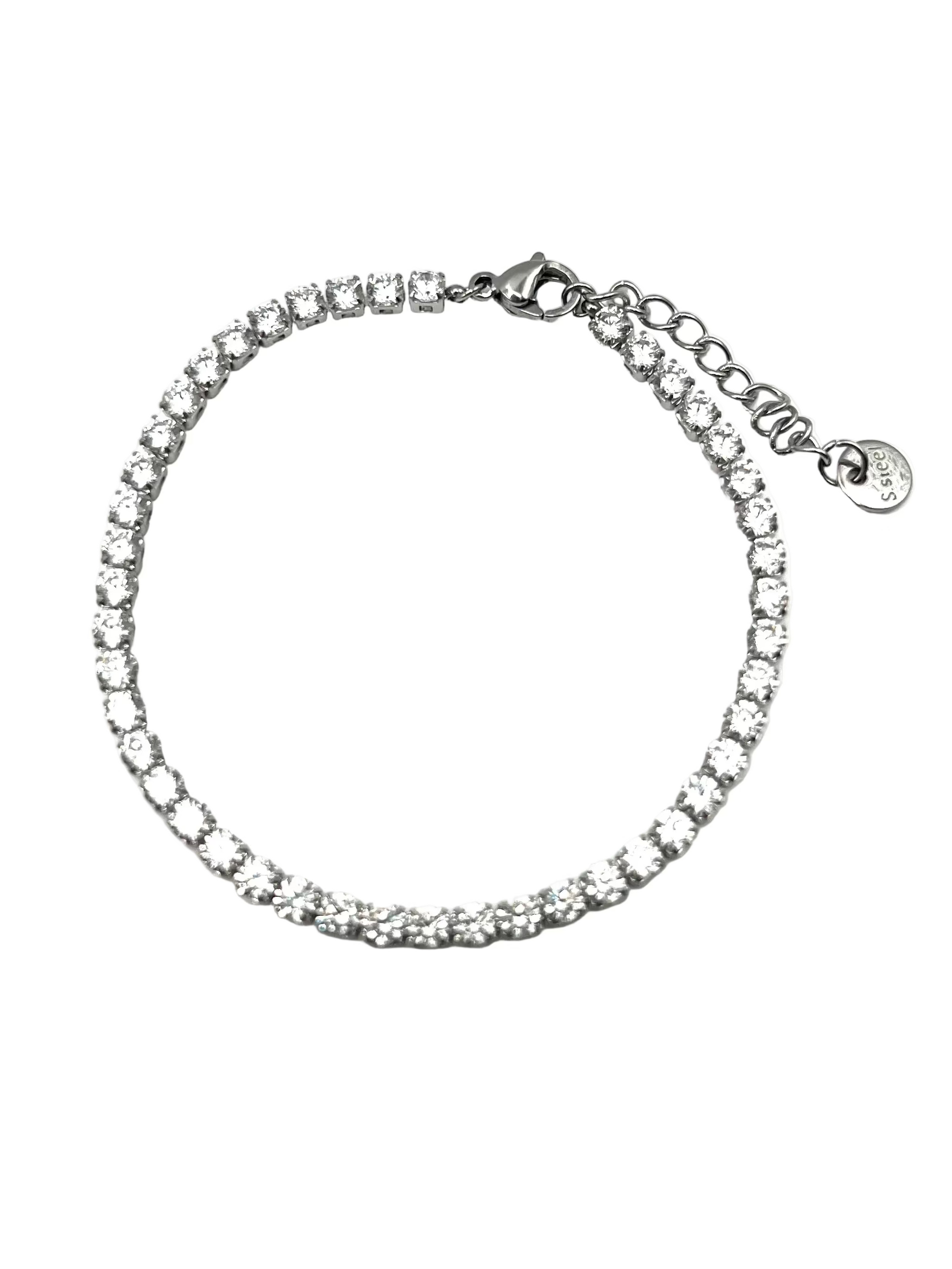 RAINBOW TENNIS – Bracciale Donna con Zirconi Colorati da 3 mm – Eldra Milano