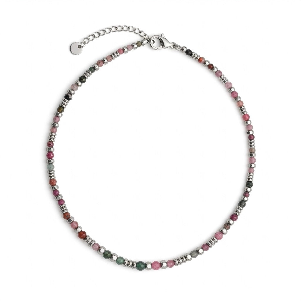 Collana ESSENCE STONE | Pietre Naturali a Sfera e Catena in Acciaio Inox – linea4316 – Eldra Milano