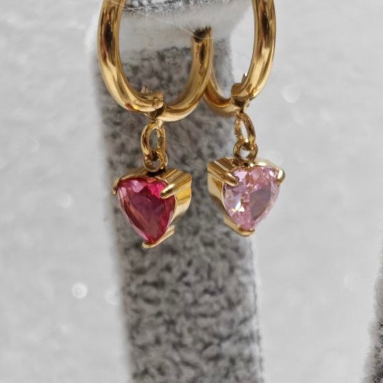 Orecchini Mignon Heart Gems
