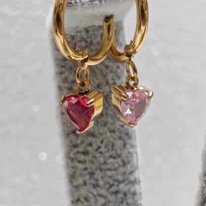 Orecchini Mignon Heart Gems