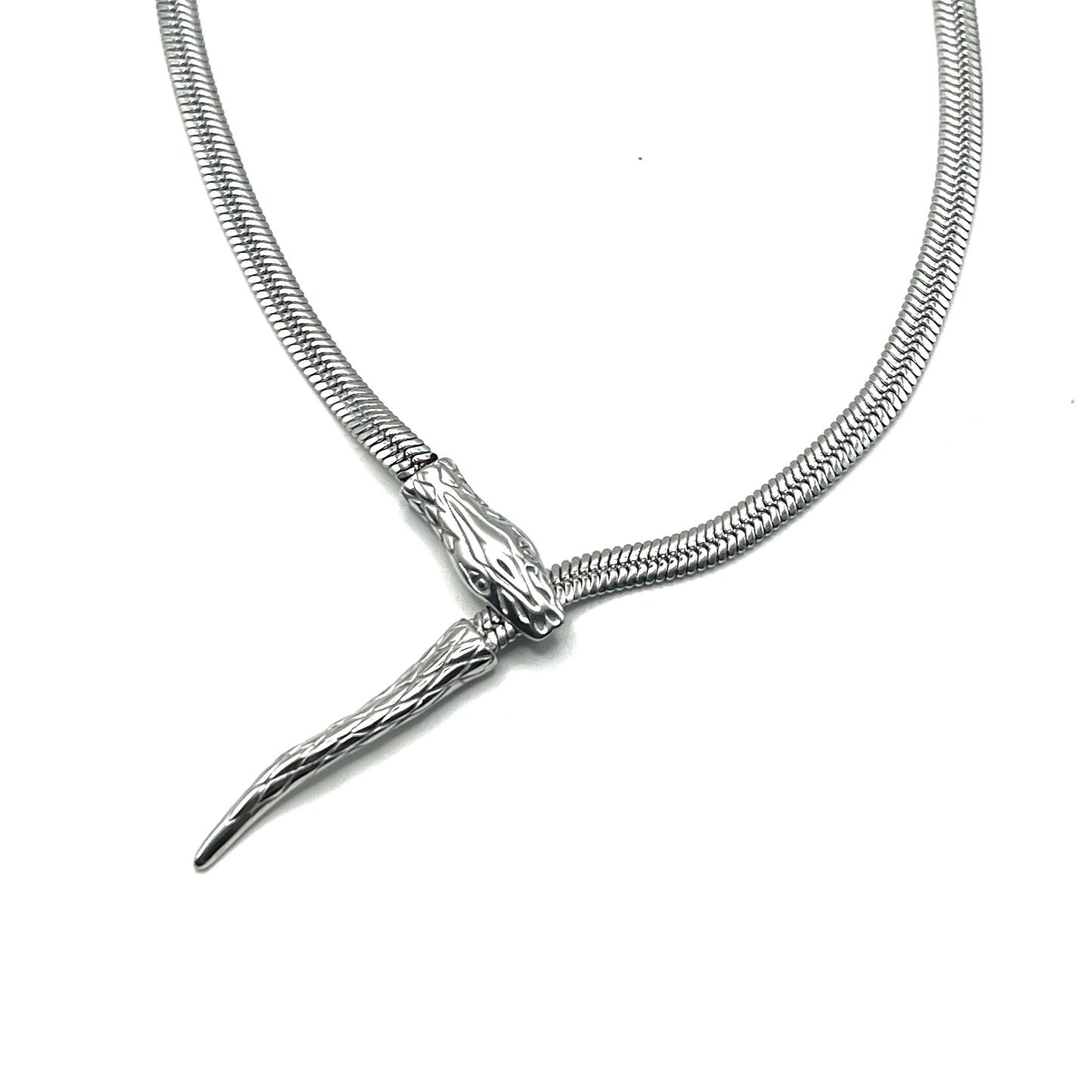 SNAKE FLOW – Collana Serpente Regolabile in Acciaio Inossidabile – Eldra Milano