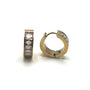 GLAM CIRCLE – Orecchini Unisex a Cerchio con Strass in Acciaio Inossidabile – Eldra Milano
