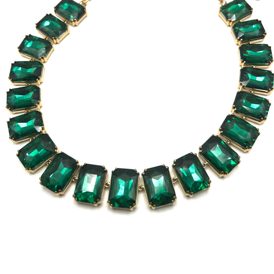 Collana OCEAN GLAM | Girocollo in Acciaio Inox con Maxi Pietre Rettangolari – Eldra Milano
