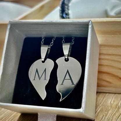 Collana Anime Gemelle – Set Due Cuori Divisibili