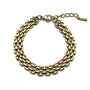 Bracciale BRICK Gold – Design Slim a Maglia Mattoncino in Acciaio Inox Oro