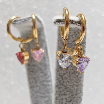 Orecchini Mignon Heart Gems