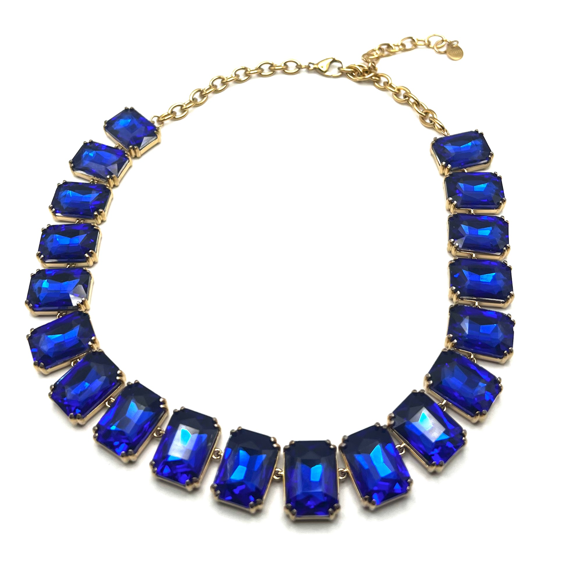 Collana OCEAN GLAM | Girocollo in Acciaio Inox con Maxi Pietre Rettangolari – Eldra Milano