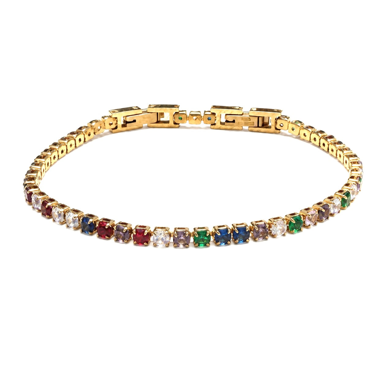 Bracciale tennis colorato