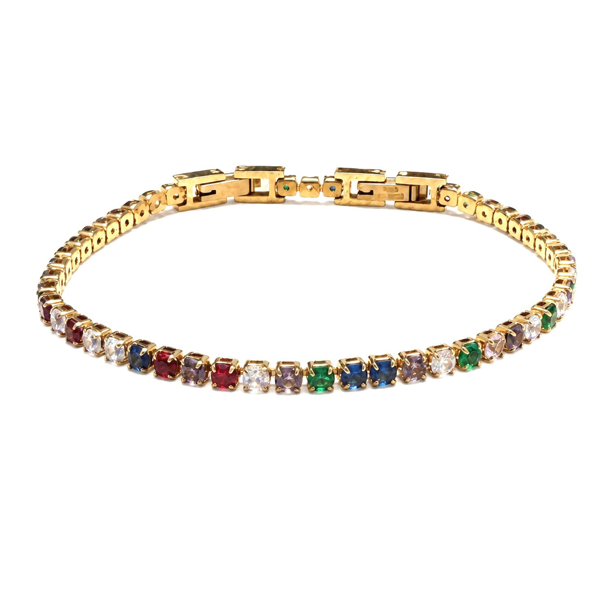 Bracciale tennis colorato
