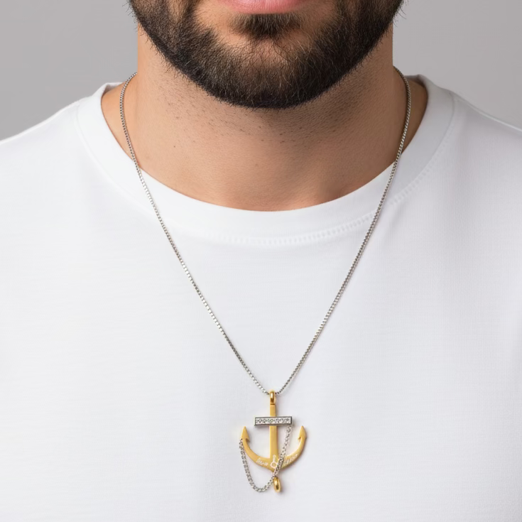 Collana Ancora con catena