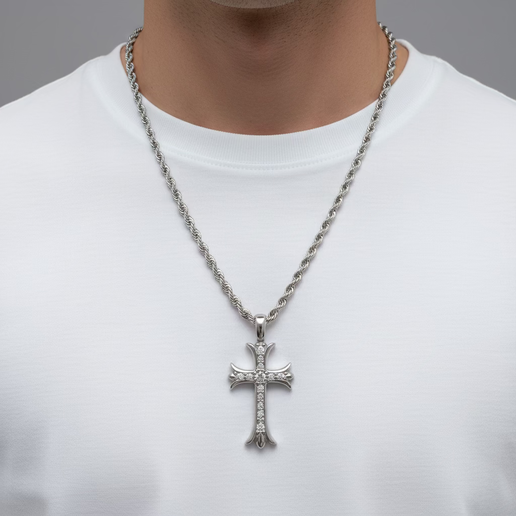 Collana con Croce elegante