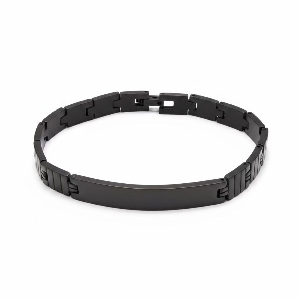 Bracciale personalizzabile nero