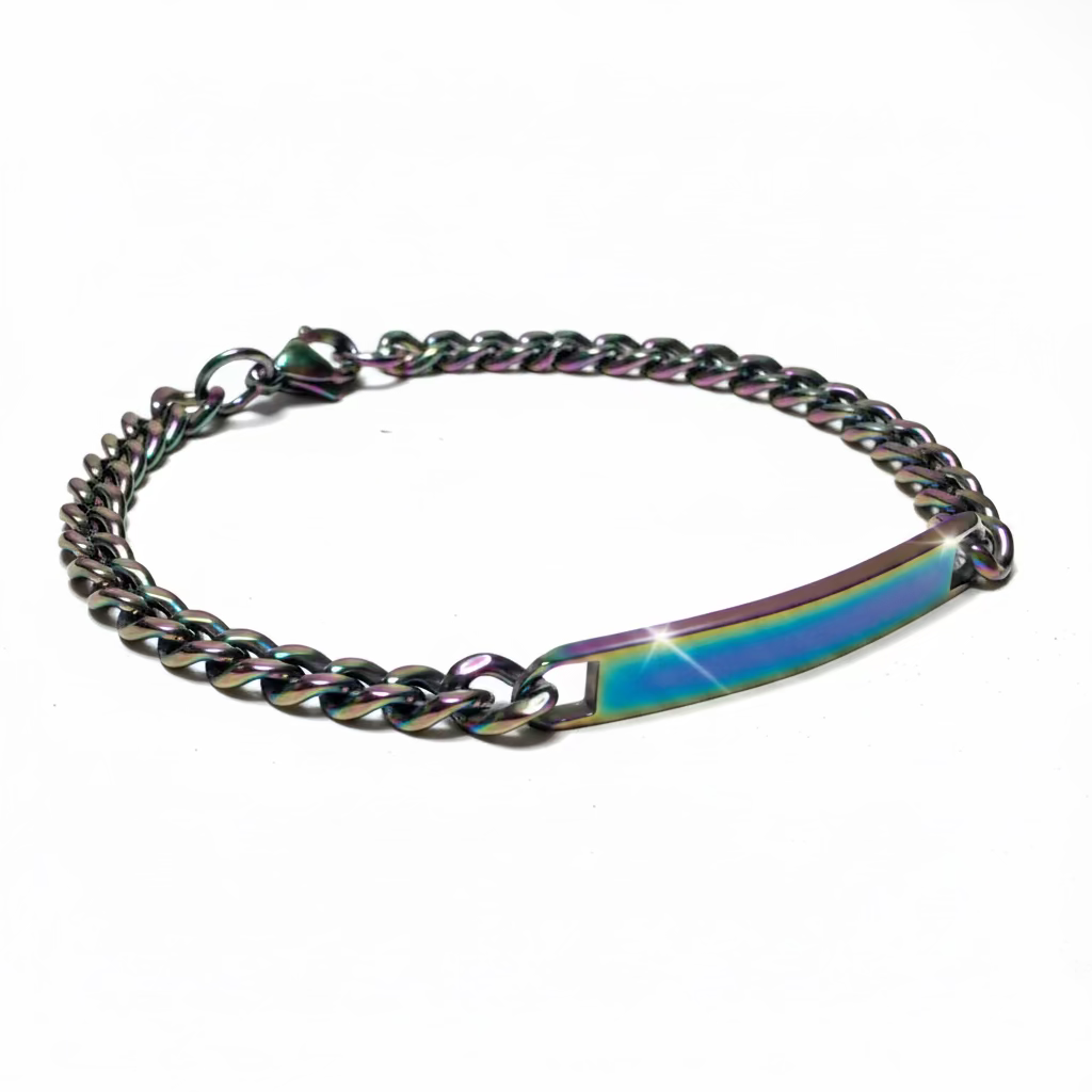 Bracciale per incisione Arcobaleno