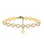 Bracciale cuori con zirconi