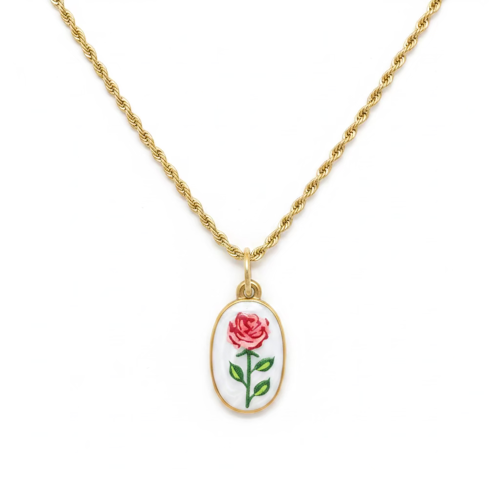 Charm rosa incantata