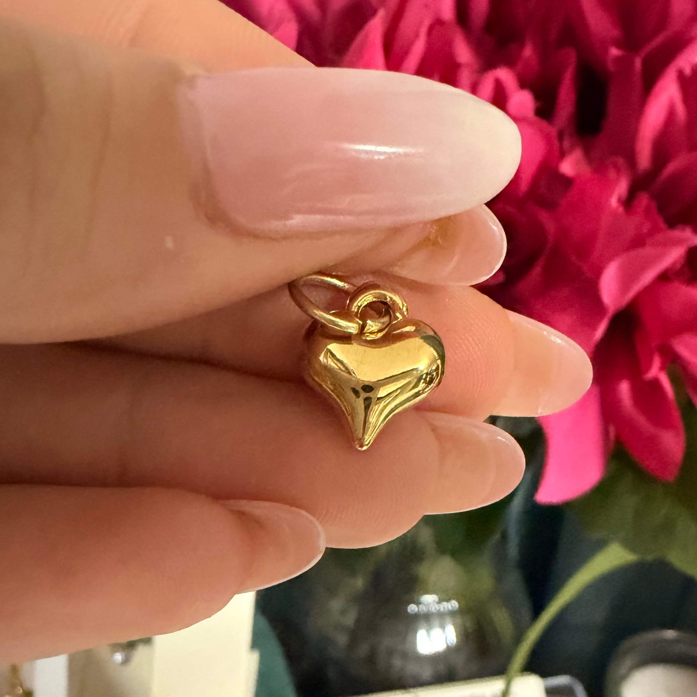 Charm Cuore pieno d’oro
