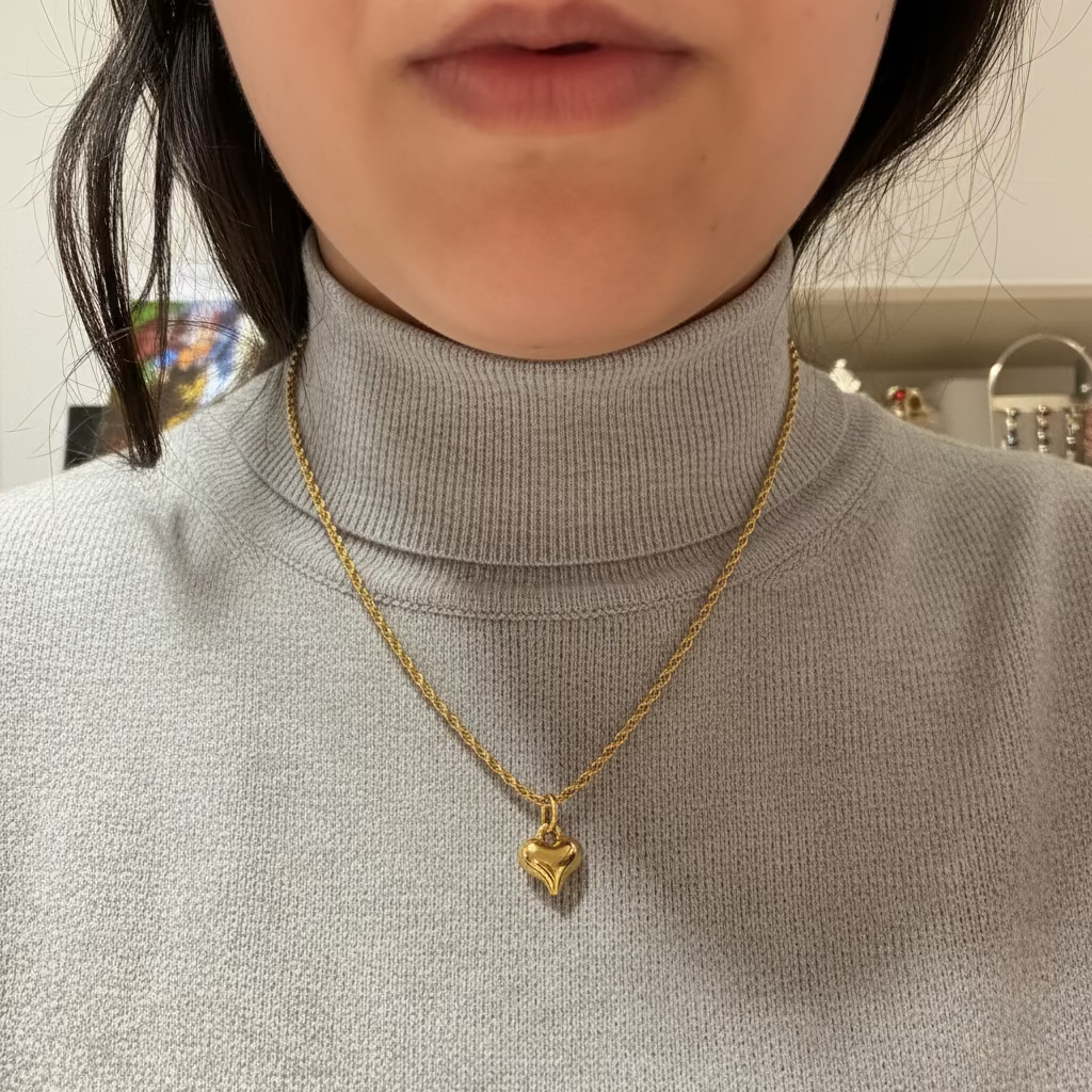 Charm Cuore pieno d’oro