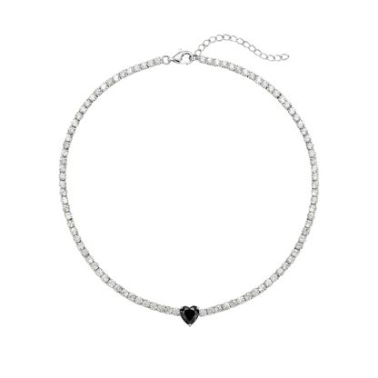 Collana Tennis Heart Gem | chiusura con cursore