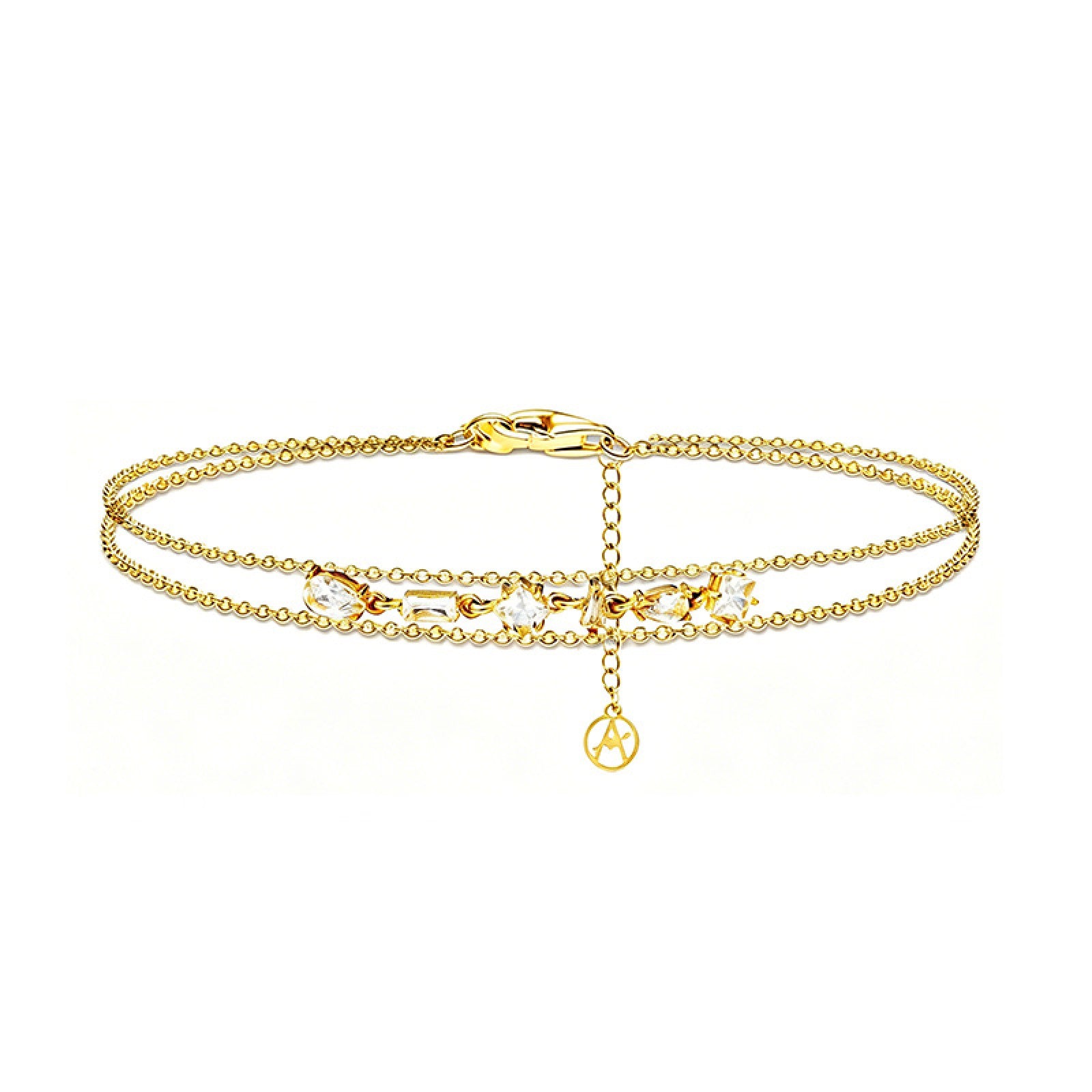 Bracciale con zirconi Geometrico elegante