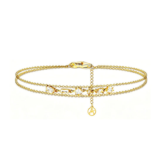 Bracciale con zirconi Geometrico elegante