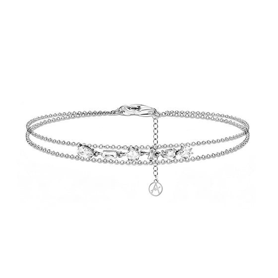 Bracciale con zirconi Geometrico elegante