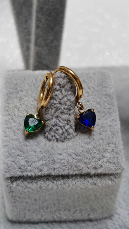 Orecchini Mignon Heart Gems