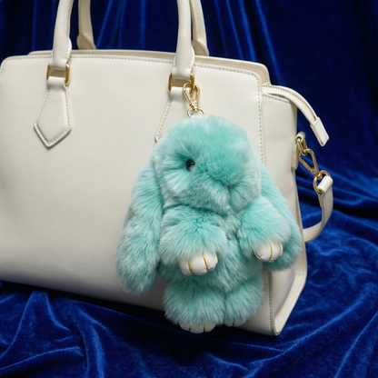 "Fluffy Bunny" – Luxury Bag Charm