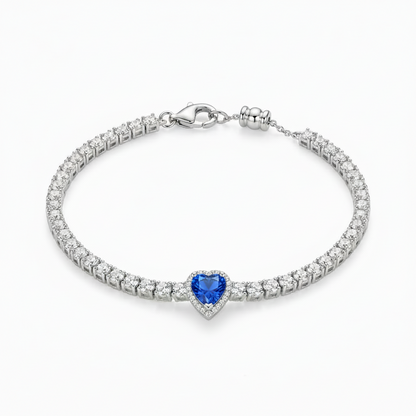 Bracciale Tennis Heart Gem | chiusura con cursore
