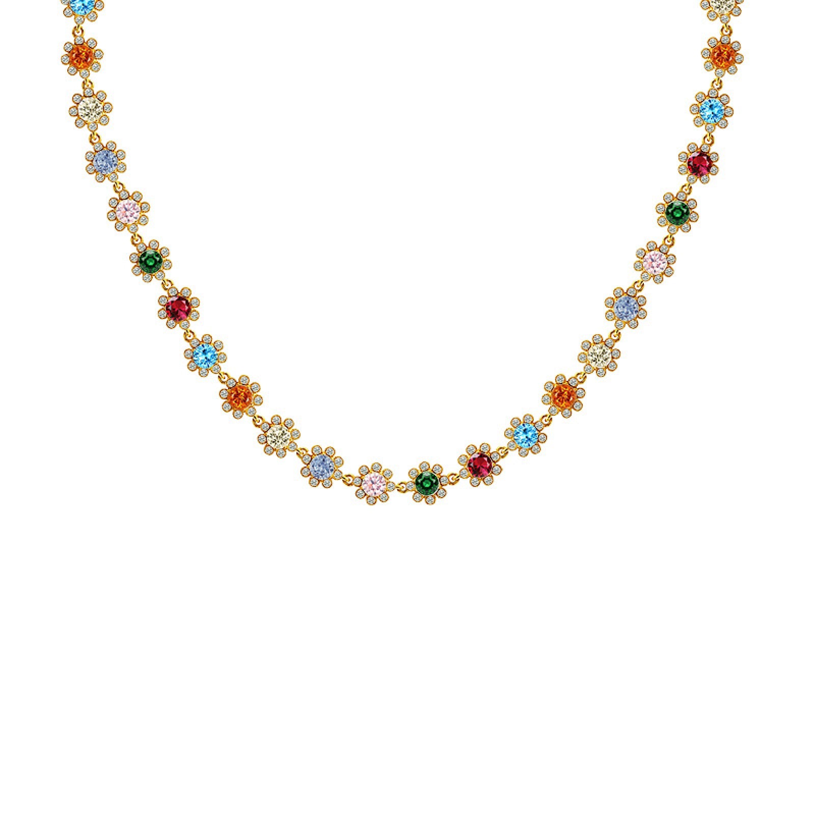 Collana girocollo choker regina floreale