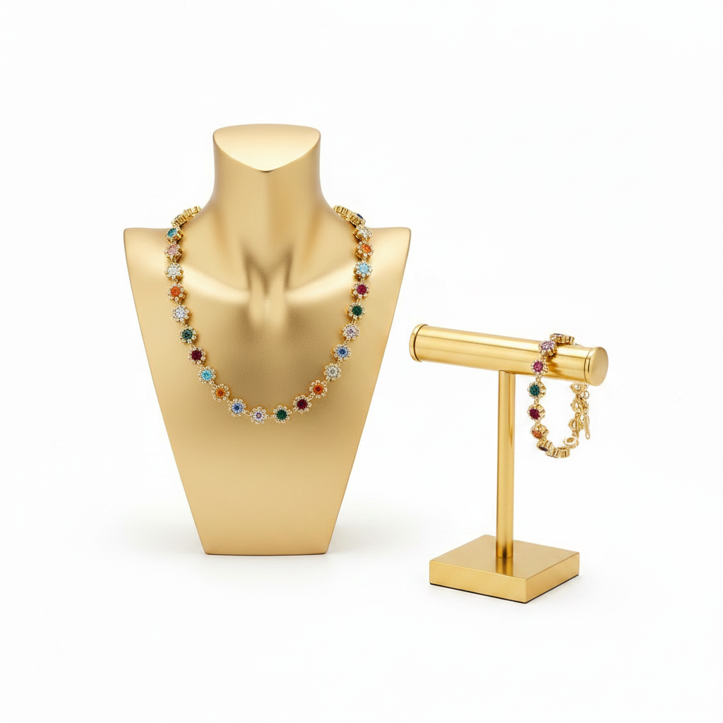 Set Regina Floreale collana e bracciale