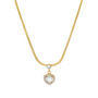 Collana Heart Halo con zircone
