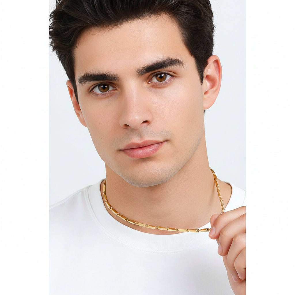 Collana tridimensionale da uomo