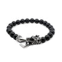 Bracciale testa di drago con pietre naturali