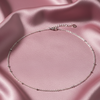 Catenina in Acciaio Inox con Punti Luce per Ciondoli - Minimal ed Elegante - Eldra Milano