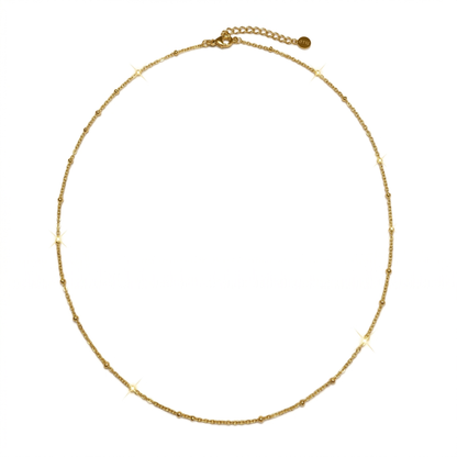 Catenina in Acciaio Inox con Punti Luce per Ciondoli - Minimal ed Elegante - Eldra Milano