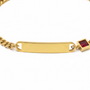 Bracciale con zirconi per incisione personalizzata