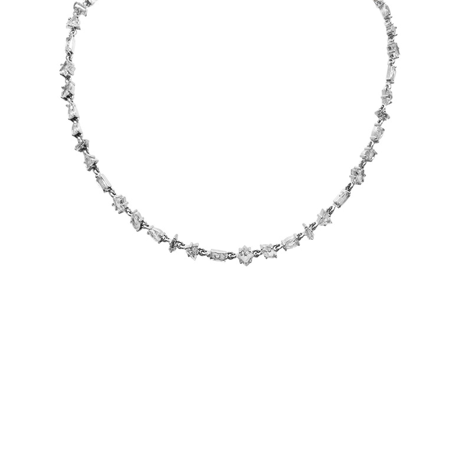 Collana choker luce geometrica