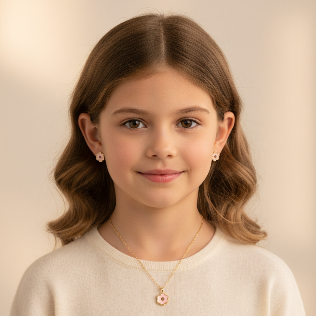 Set collana e orecchini bambina
